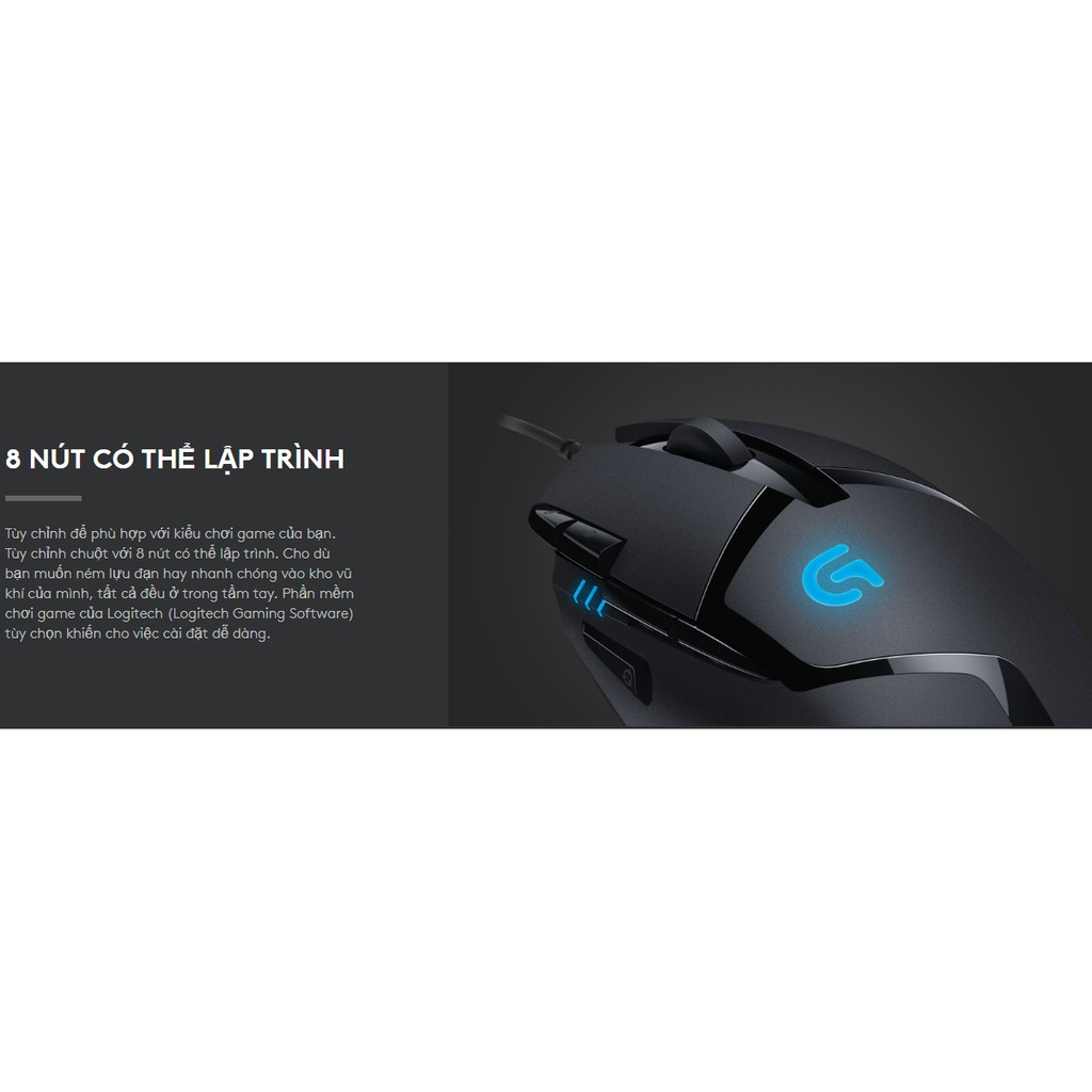 Chuột Logitech G402 Gaming HYPERION FURY FPS 4.9 - Bảo hành 2 năm chính hãng