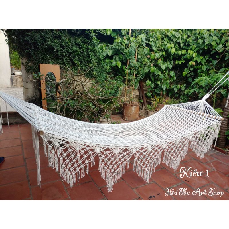 Võng Bãi Biển, sân vườn macrame, võng đan lưới - Hải Tặc Art Shop