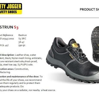 Giày bảo hộ lao động nam JOGGER BESTRUN S3 chống đinh,chống nước,chống va đập