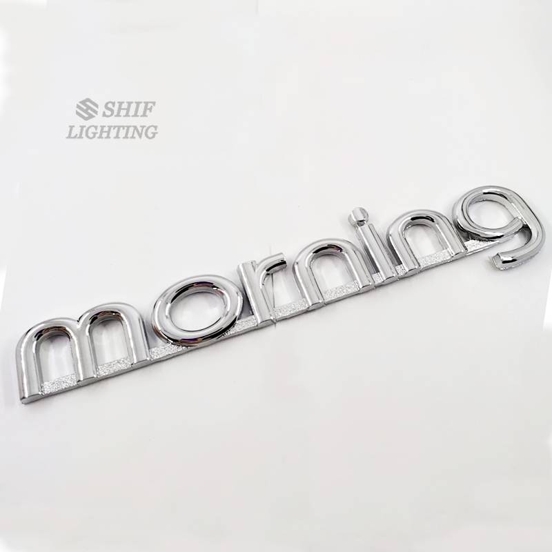 Logo kiểu chữ Morning trang trí đuôi xe KIA Morning