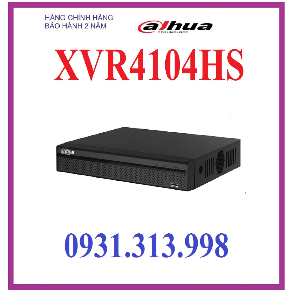 Đầu ghi hình HDCVI/TVI/AHD và camera IP 4 kênh DAHUA XVR4104HS