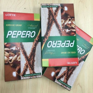 Bánh que Lotte Pepero Hạnh Nhân 32g