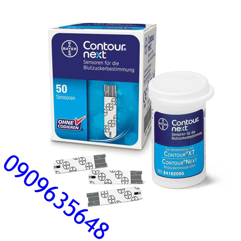 Que thử đường huyết Bayer Contour Next