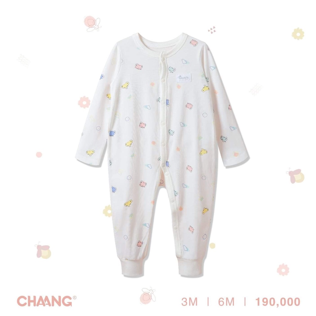 Chaang body cúc giữa cotton cho bé sơ sinh, body em bé lake