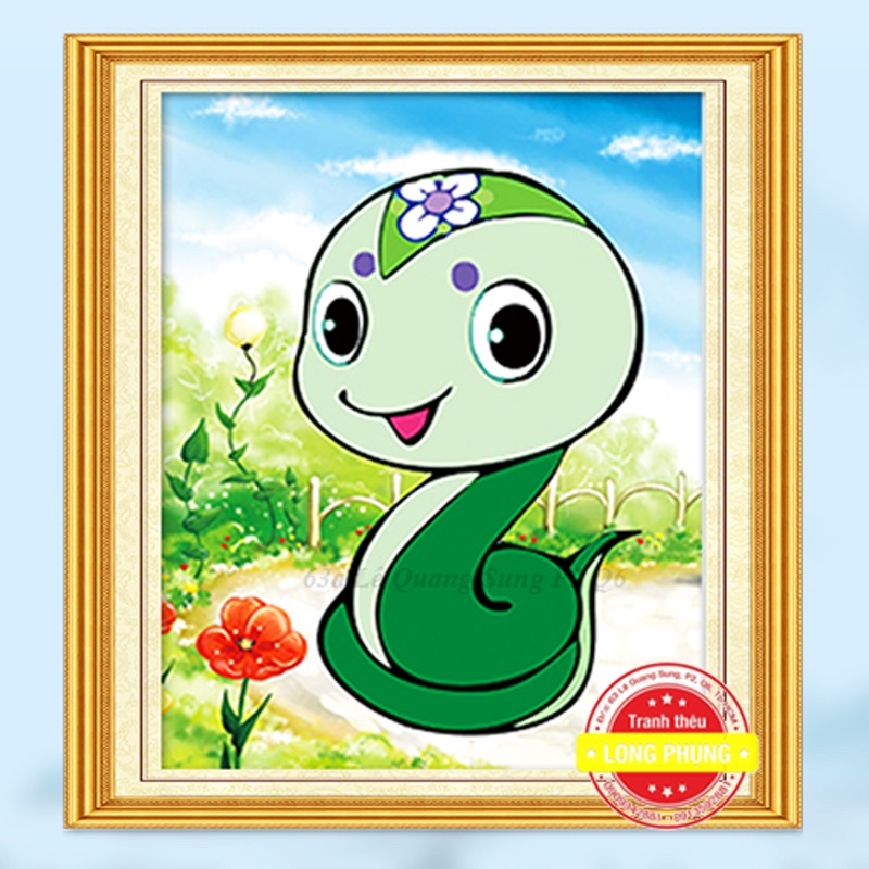 Tranh đính đá CON RẮN 30*36 - DF-2378