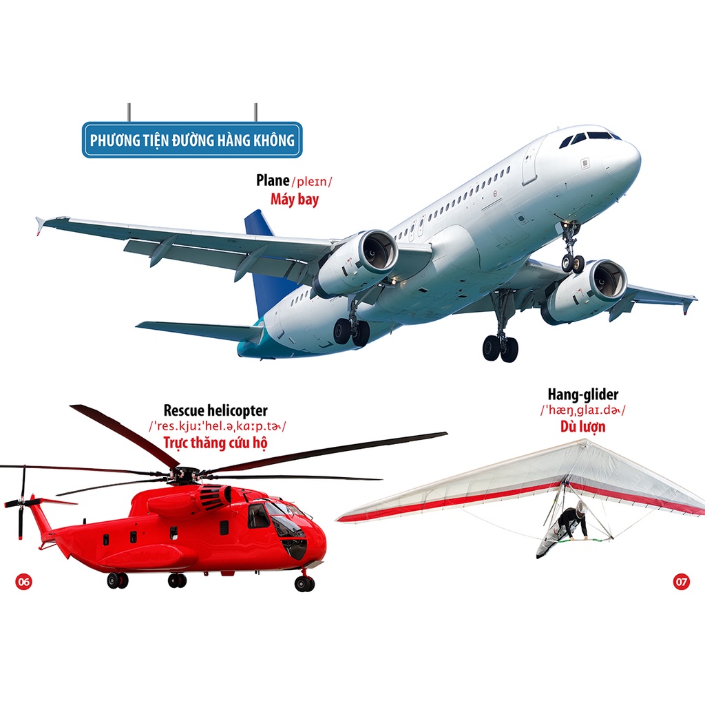 Sách Thư Viện Hình Ảnh Song Ngữ Đầu Tiên của bé - Phương Tiện Giao Thông