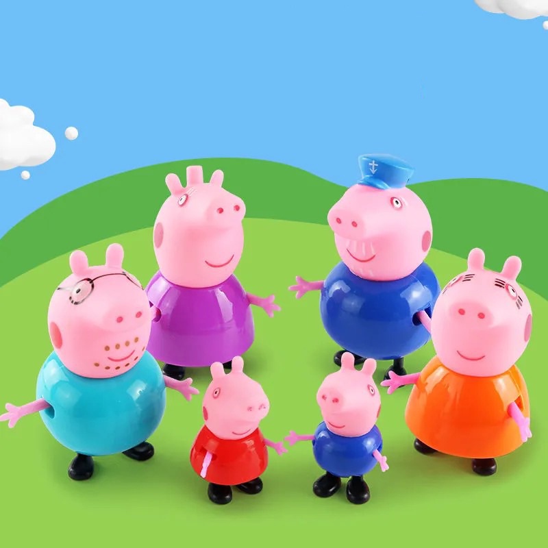 Set 6 Đồ Chơi Gia Đình Heo Peppa