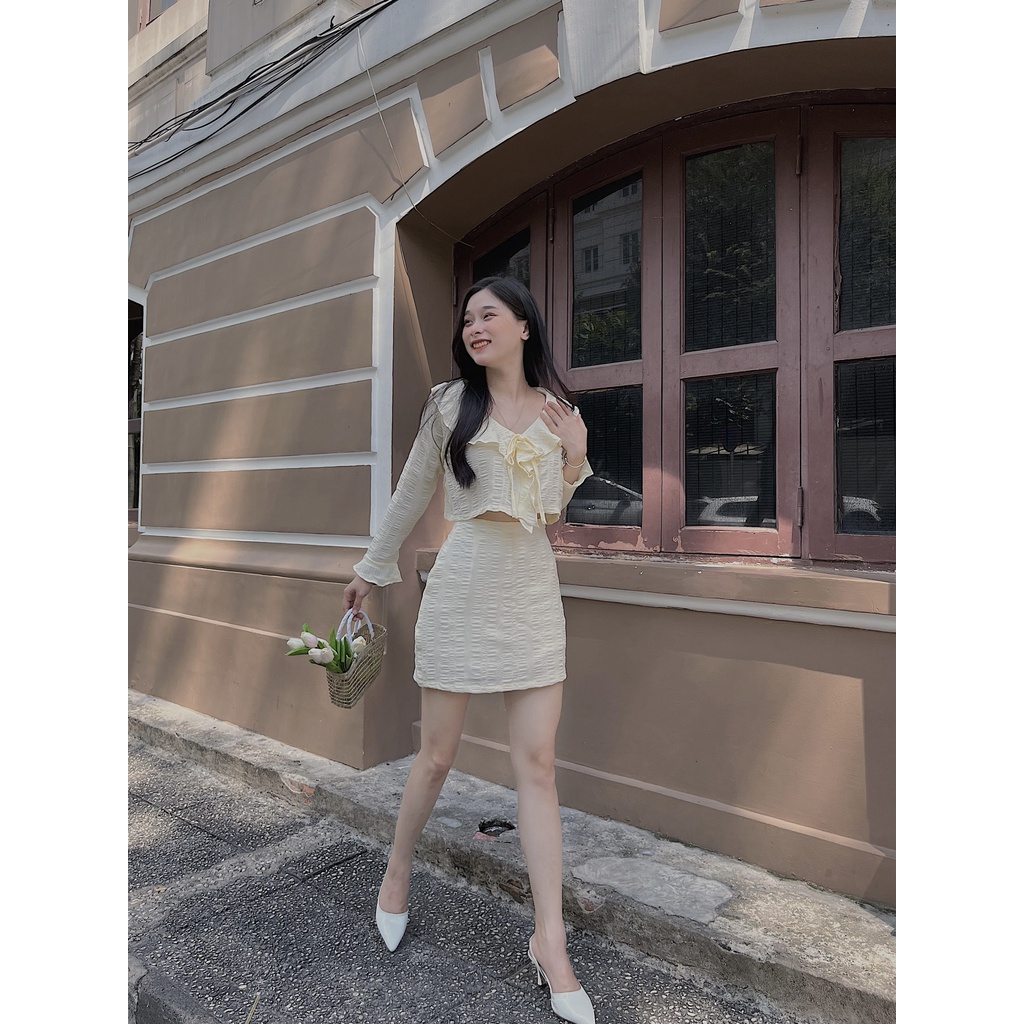 Set áo kiểu tay bèo THE CIU - Roches Set