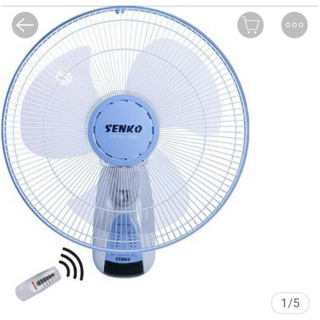 (Freeship) Quạt treo tường Senko có điều khiển từ xa TR1628