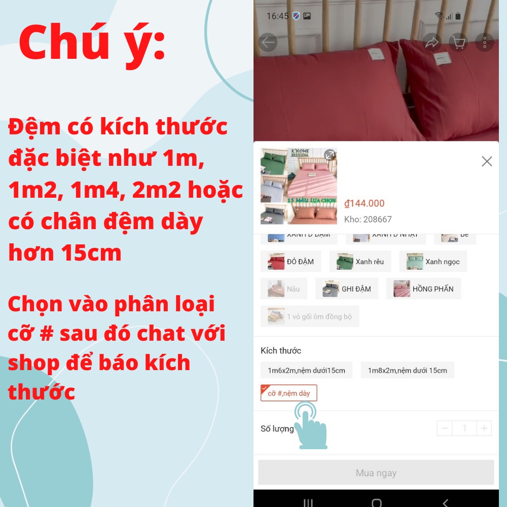 Bộ chăn ga gối cotton tici Lidaco cotton đũi trơn dày decor phòng ngủ vintage đủ mọi cỡ nệm | WebRaoVat - webraovat.net.vn