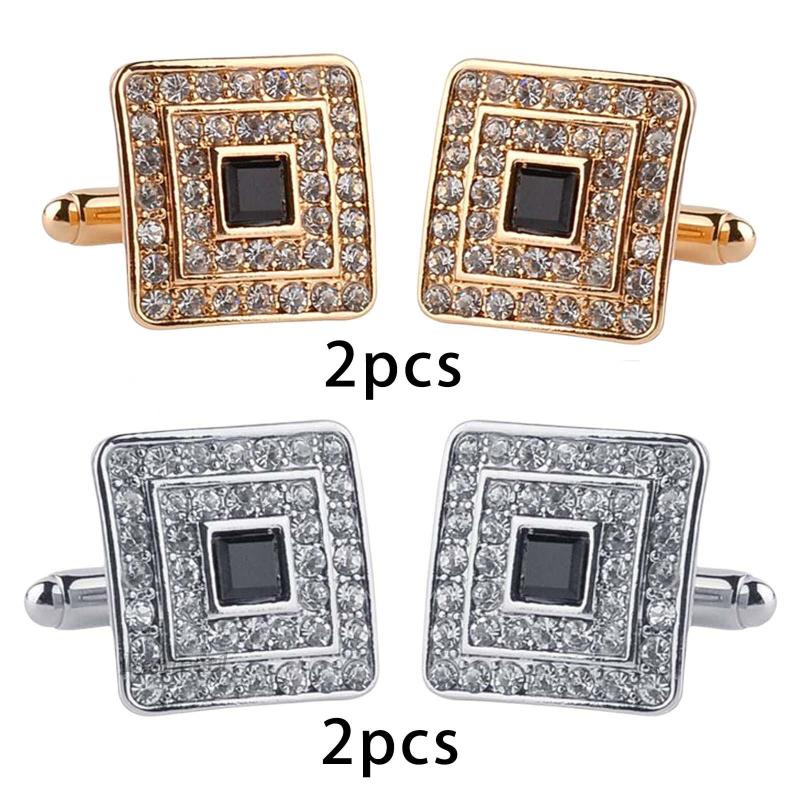 [Fenteer1] Set 4 Khuy Măng Sét Áo Sơ Mi Cho Chú Rể Kỷ Niệm Đám Cưới