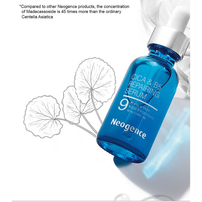 Tinh Chất CICA & B5 NEOGENCE Phục Hồi Dịu Da Less Is More Đài Loan