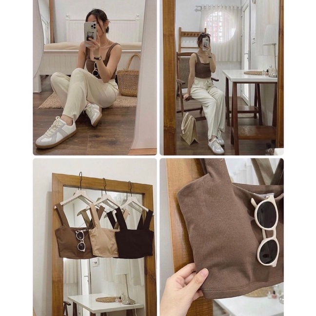 Áo bra quai bản to có mút ngực