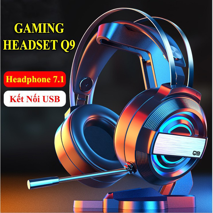 HÀNG CAO CẤP -  TAI NGHE GAMING HEADSET Q9 7.1 CHUYÊN GAME GIÁ RẺ  - Hàng Cao Cấp