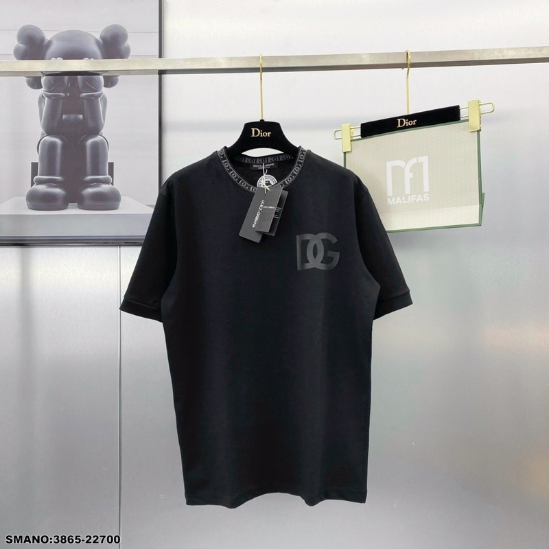 Áo Phông DG Viền Cổ Siêu Lạ - Áo Thun Nam DG Hoạ tiết Độc Lạ