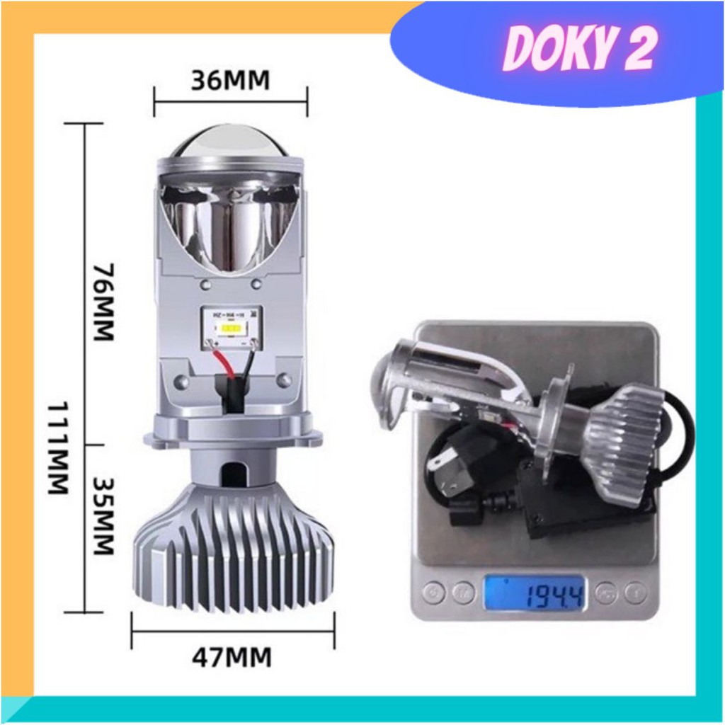 ĐÈN PHA LED L6K 3 MÀU 🏍🏍 ĐÈN PHA LED CHO XE MÁY, OTO ĐỔI COS 3 MÀU - DPL6K3M