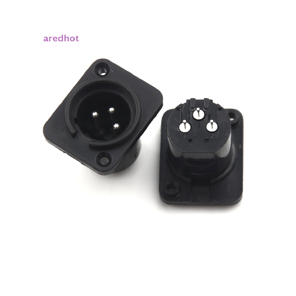 Set 10 Đầu Nối Ổ Cắm XLR 3 Chấu Không Cần Khoan Lỗ Mới