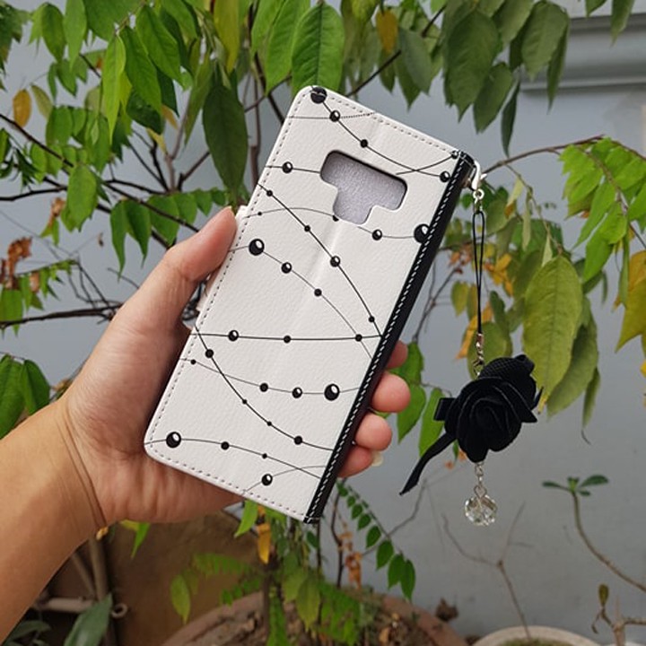 Bao da Samsung note 9, FREE SHIP bao da note 9 có các ngăn đựng Tiền, thẻ Visa,ATM, thẻ thang máy, thẻ nhà, Aha Case