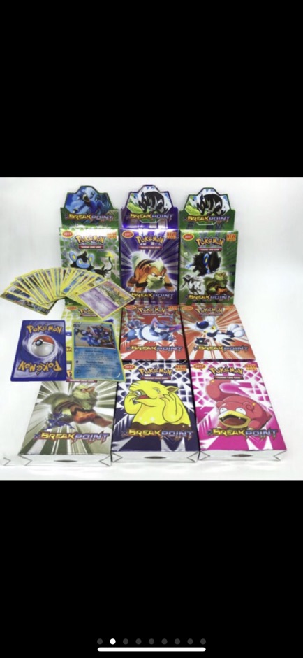 Set 10 bộ bài pokemon bản tiếng anh ( set nhiều mẫu khác nhau )