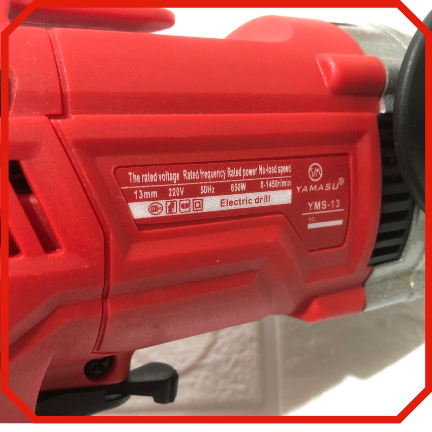 Máy khoan điện, bắt vít YAMASU-13.Đường kính mũi : Ø 13mm,điện áp: 220V – 50Hz