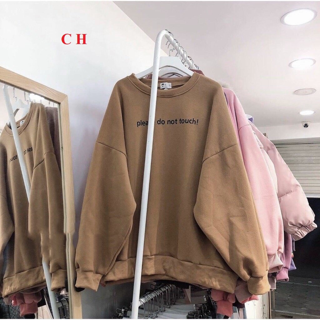 Áo Sweater in hình Please chất nỉ cotton loại 1, áo khoác nỉ hoodies form thụng unisex dáng Hàn Quốc [ Rẻ bất ngờ]