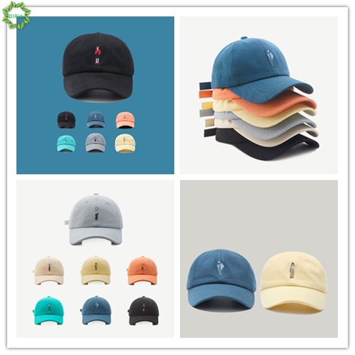 Mũ Lưỡi Trai Chống Nắng Thêu Họa Tiết Hoạt Hình 6 Màu Phong Cách Hàn Quốc