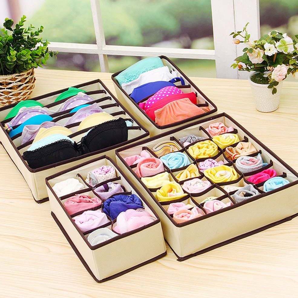 Túi vải đựng đồ lót nhiều ngăn tiện lợi