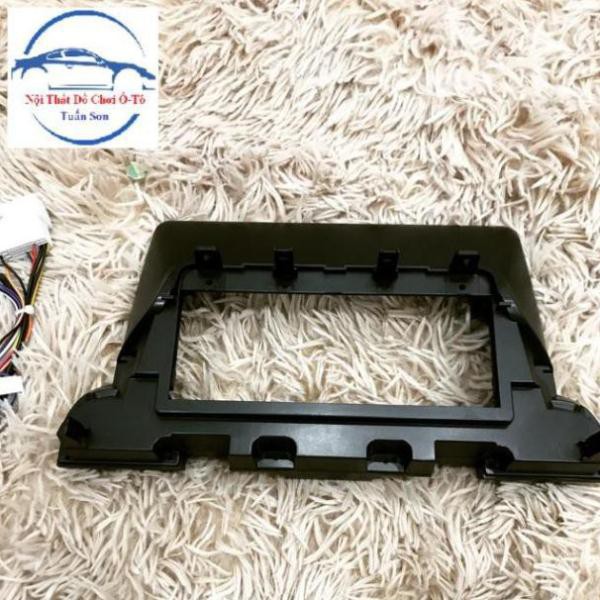 Mặt dưỡng, mặt nạ lắp màn hình android,dvd android cho xe KIA CERATO 2018-2019 9 inch có jack nguồn zin nhựa abs cứng