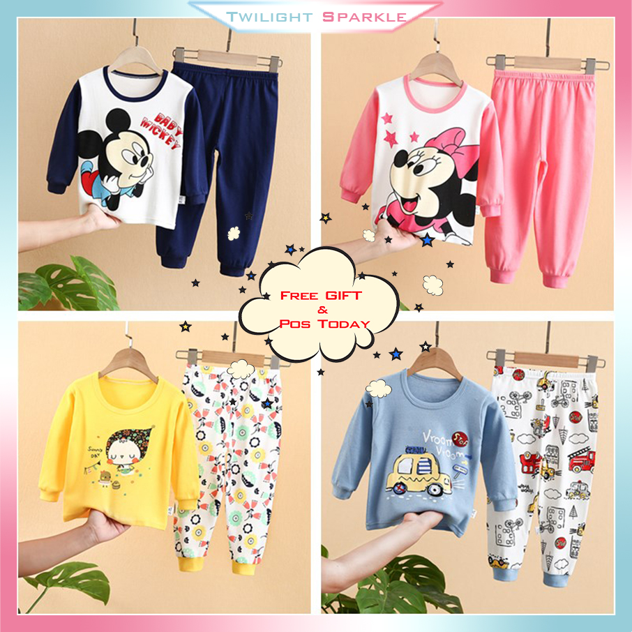 Set Đồ Ngủ Pijama Dễ Thương Cho Bé Từ 0-13 Tuổi