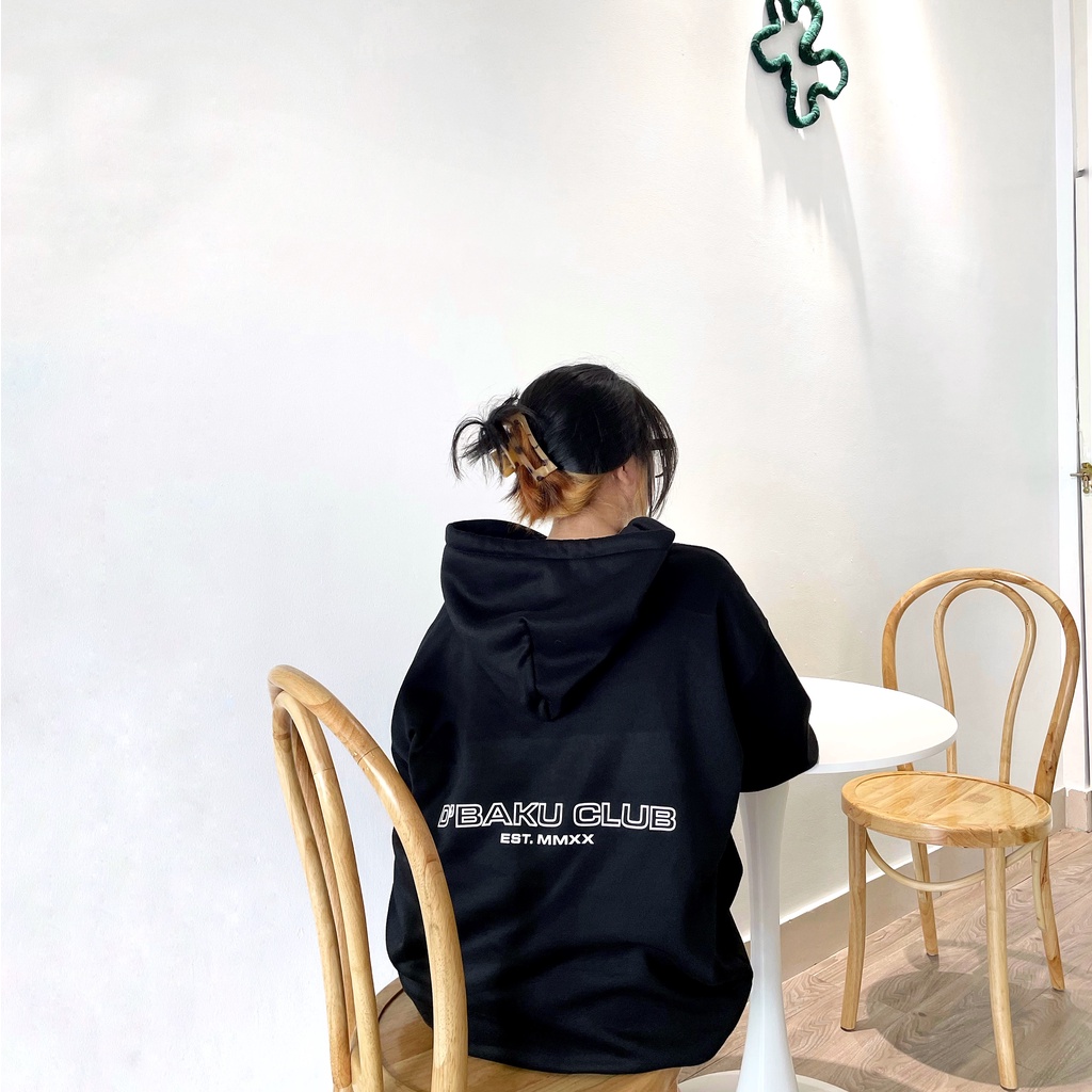 Áo khoác Hoodie nỉ bông D'BAKU CLUB EST.MMXX (Tặng kèm túi Tote)