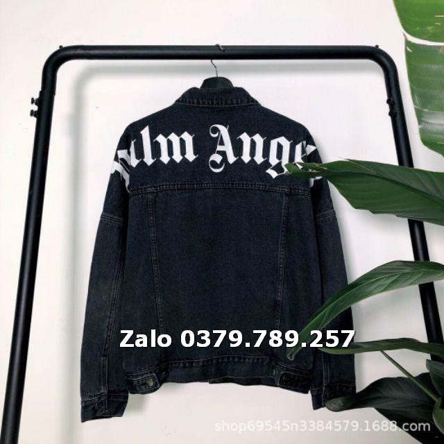 Áo khoác jean nữ Since1991 Rising - áo khoác bò nữ đen sì Angel form rộng cao cấp Chiwawa shop
