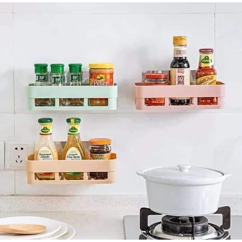 Kệ Nhà Tắm Hình Chữ Nhật Dính Tường Siêu Chắc