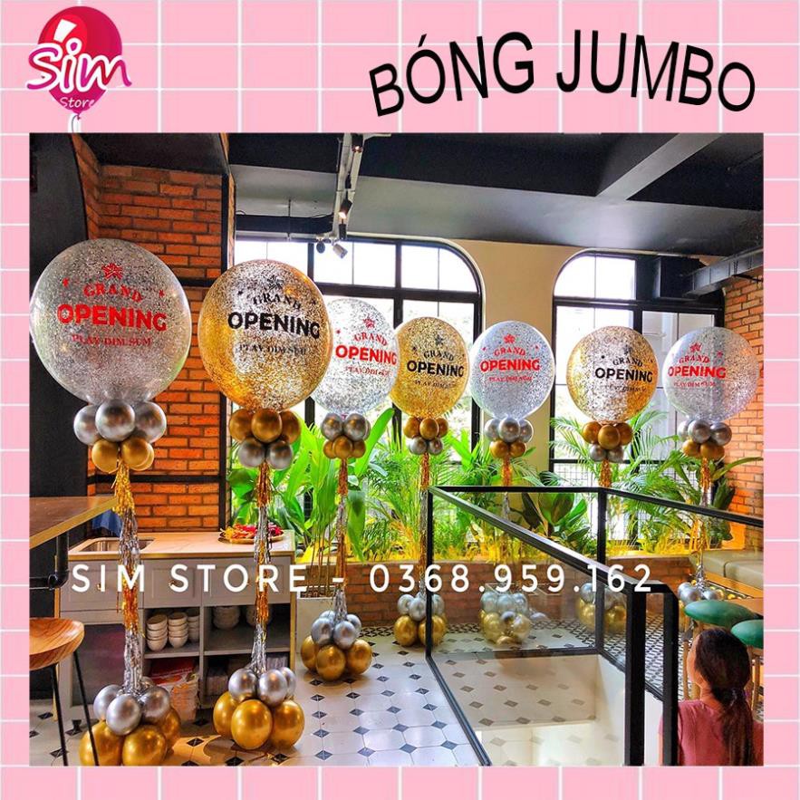 (Thành Phẩm) Bóng Jumbo Dán chữ Cỡ Đại 90cm in theo yêu cầu