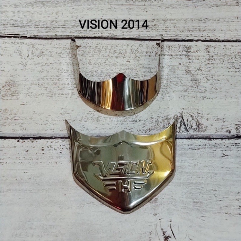 Ốp mỏ dè vision 2014-2020 inox trắng cực đẹp