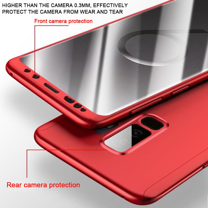 Ốp lưng 360 chống sốc hoàn toàn cho Samsung Galaxy S10 S9 S8 Plus s7 edge note 8 9 10 Vỏ bảo vệ