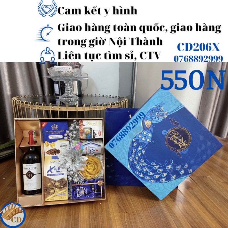 Giỏ, hộp quà biếu tết giá siêu cạnh tranh, cam kết như ảnh, xuất V.A.T giao hàng hỏa tốc Hà Nội