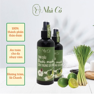 Tinh dầu Xịt đuổi muỗi và côn trùng sả chanh 100ml