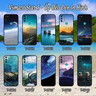 Ốp lưng Vsmart Star 5 - Ốp dẻo đen in hình Phong Cảnh