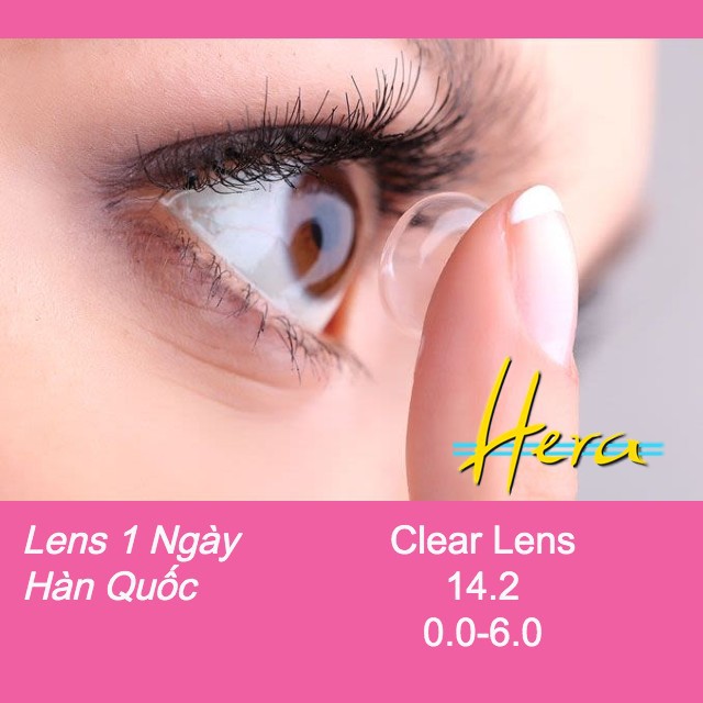 Kính Áp Tròng 1 Ngày Trong suốt - Lens Cận 1.0-6.0