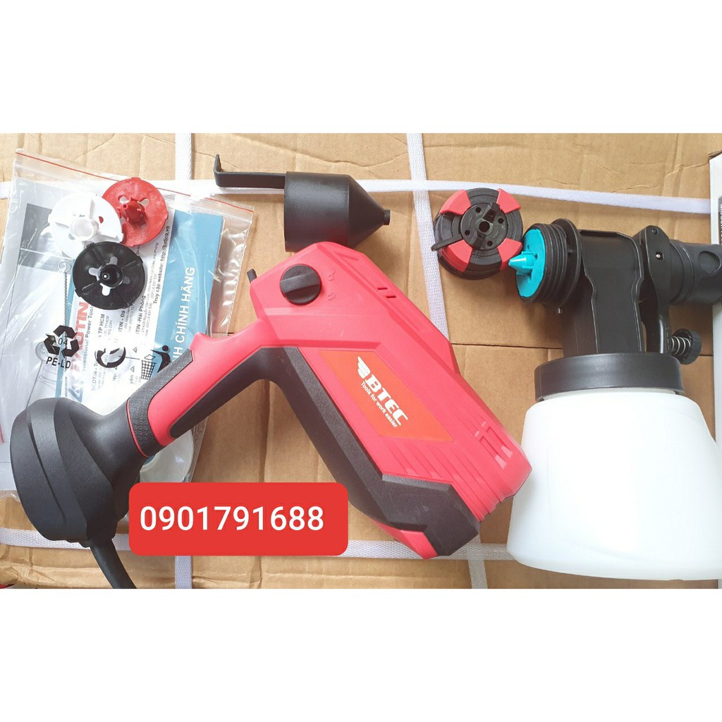 Máy phun sơn 600W Btec BT27-800 - Hàng chính hãng, bảo hành 4 tháng