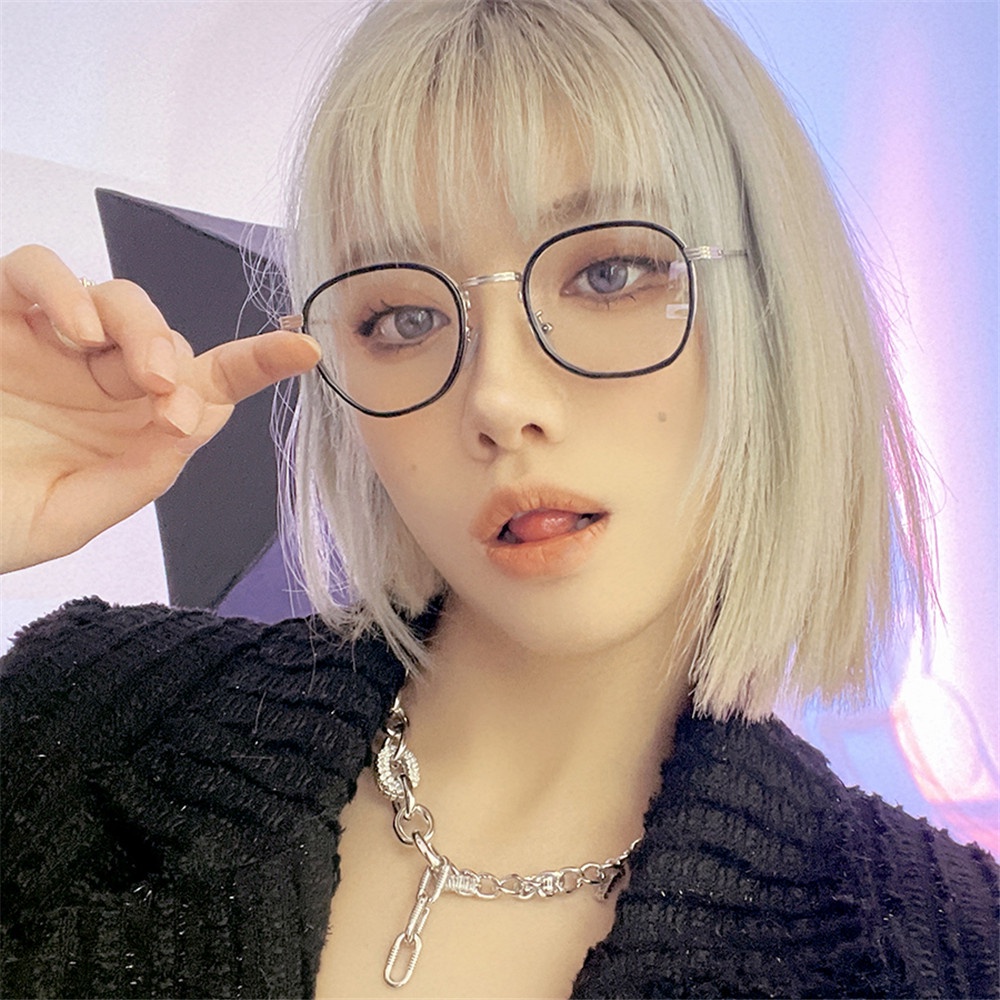 Mắt Kính Chống Ánh Sáng Xanh Thời Trang Hàn Quốc Cho Nữ