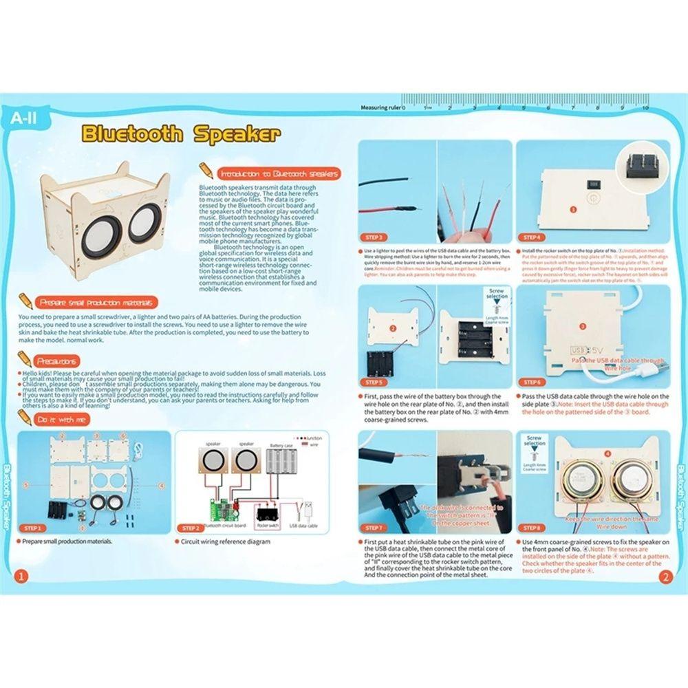 Loa Bluetooth Không Dây Cho Bộ Khuếch Đại Âm Thanh Điện Tử Khoa Học Chidren DIY