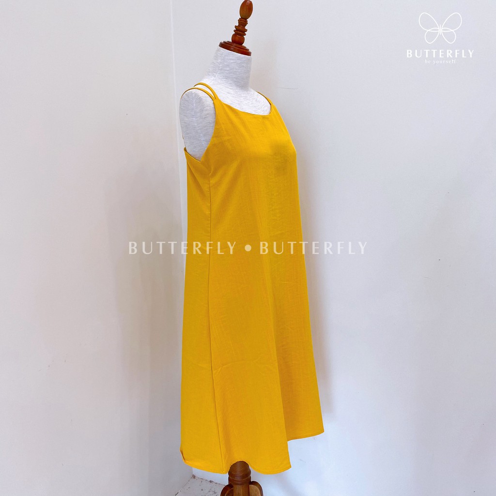 [Mã WAMT1505 giảm 10K đơn 0K] Váy đầm nữ đẹp dây đan lưng BUTTERFLY, maxi đũi dáng suông | BigBuy360 - bigbuy360.vn