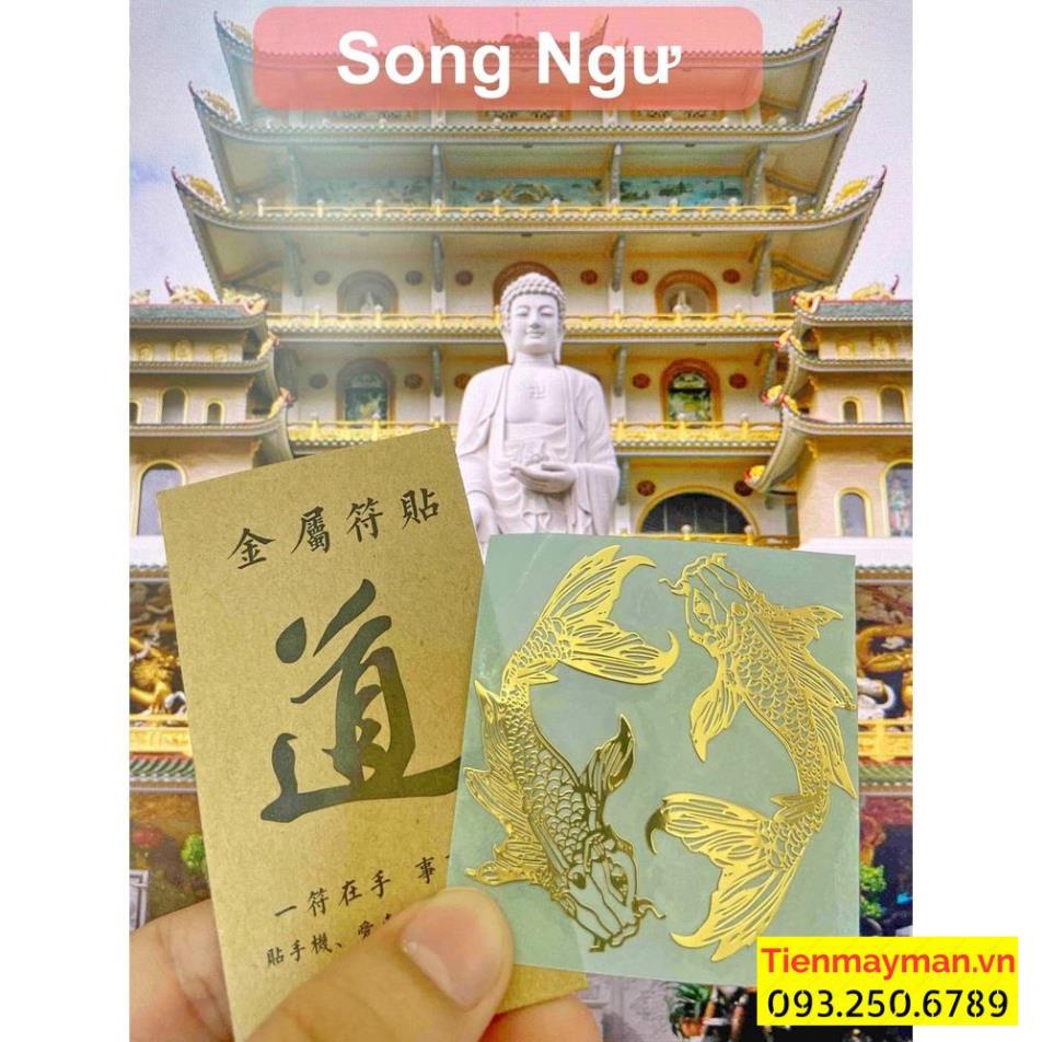 Linh Phù Miếng dán điện thoại QUAN THẾ ÂM - SONG NGƯ - HỔ - RỒNG - PHƯỢNG - PHẬT THÍCH CA nhiều mẫu