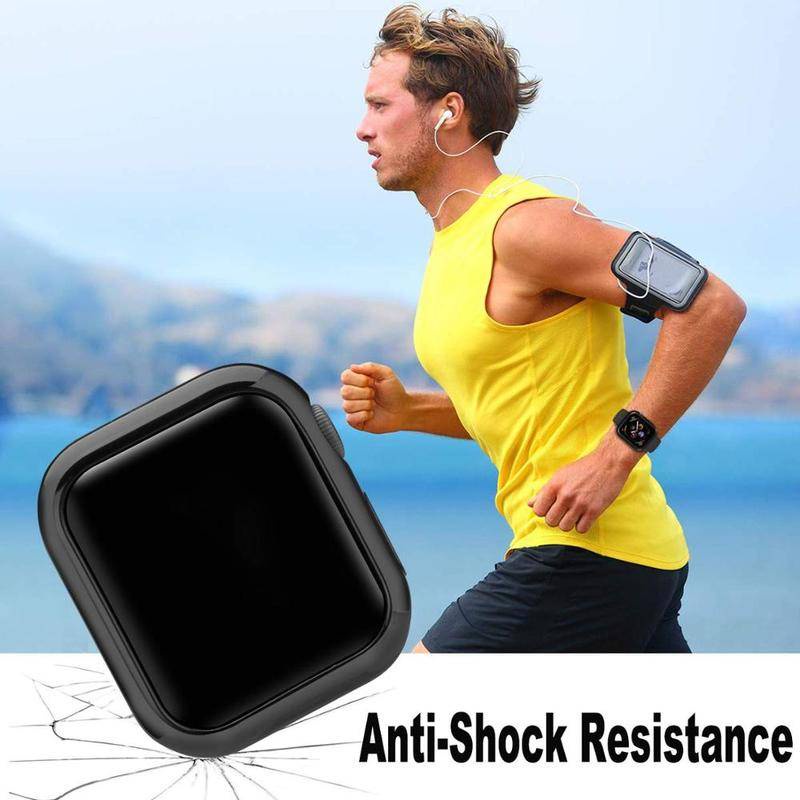 Ốp TPU mạ viền 360 độ bảo vệ đồng hồ thích hợp cho Apple Watch Series 7 41mm 45mm 6 5 4 3 2 1 42mm 38mm 44mm 40mm