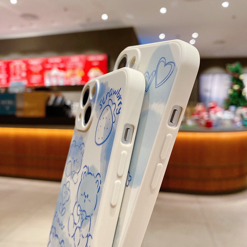 Ốp Điện Thoại Cho OPPO A16 A74 A73 A94 A93 A54 A15 A15S A53 A33 A52 A92 A31 A91 A5 A9 2020 F11 F9 A7 A5S A Reno 5F 4F 3 5 6 5G Và Gấu