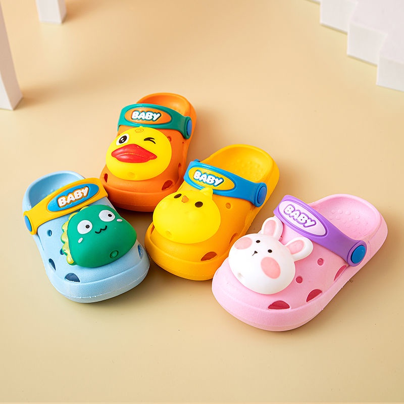 Oeggeo shop Dép Đục Lỗ Ba Chiều Đơn Giản Cho Trẻ Em Hoạt Động Ngoài Trời