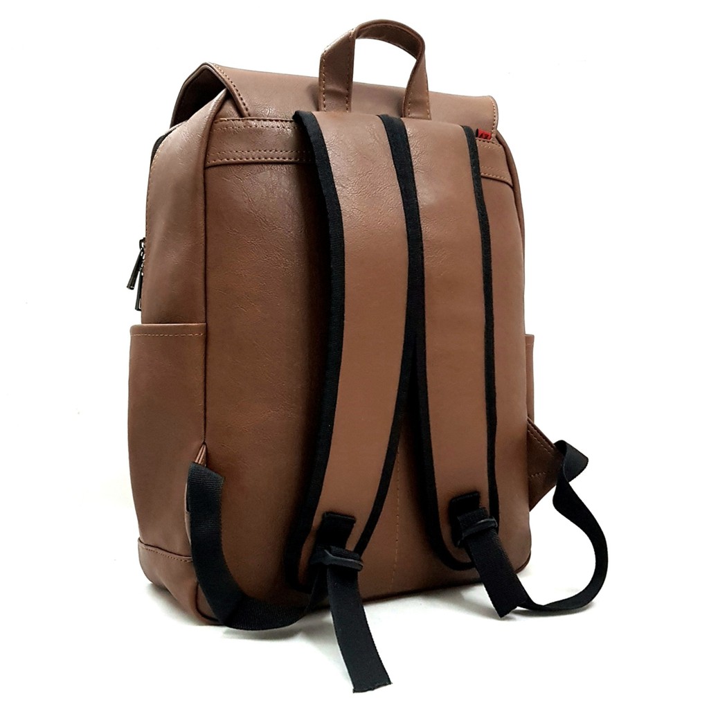 Balo da nam nữ thời trang Laptop 15inch-Balo da 2 khóa VX014