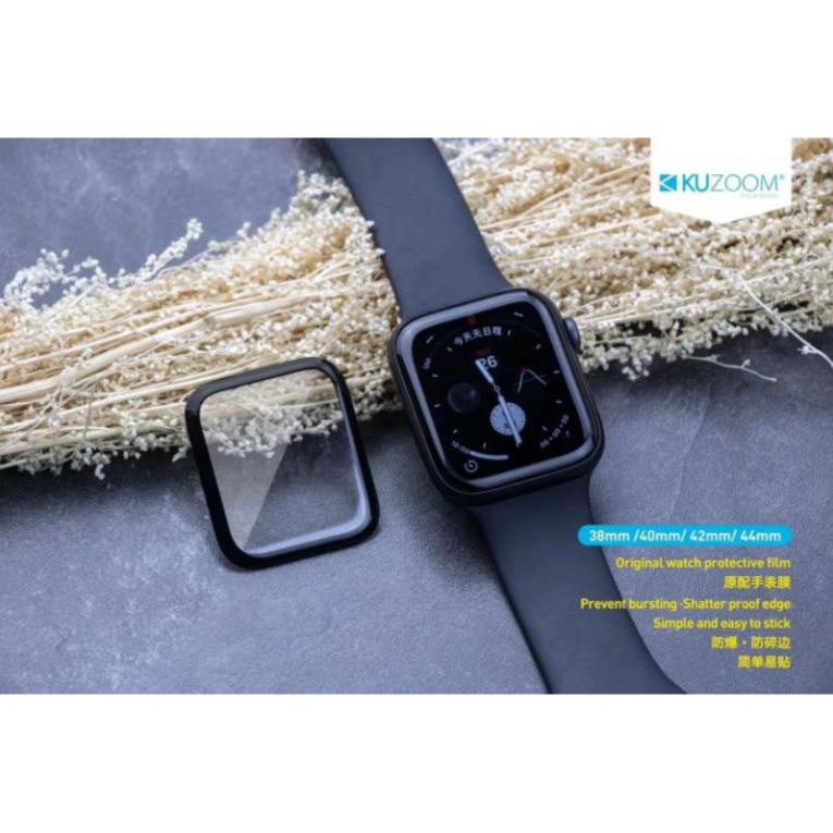 Kính cường lực Apple watch viền dẻo 3D Kuzoom chính hãng