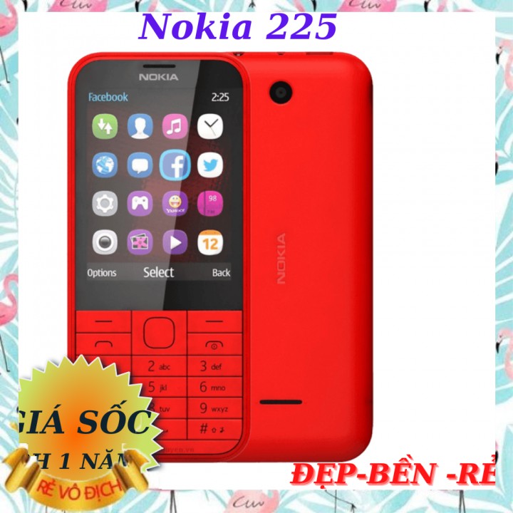 Điện thoại Nokia 225 2 sim chính hãng - hỗ trợ bảo hành toàn quốc - tặng kèm phụ kiện